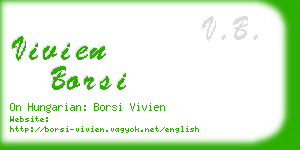 vivien borsi business card